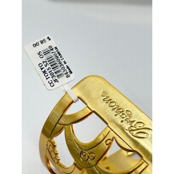 Brighton Christo Wide cuff TOKYO GOLD Bangle Bracelet  NWT $58 - Picture 3 of 10